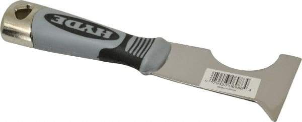 Hyde Tools - 2-1/2" Wide Stainless Steel Putty Knife - Stiff, Cushioned Grip Polypropylene Handle, 8" OAL - Eagle Tool & Supply