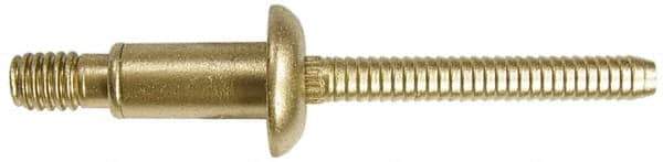 Marson - Protruding Head Steel Structural Blind Rivet - Steel Mandrel, 0.189" to 0.268" Grip, 0.53" Head Diam, 0.261" to 0.272" Hole Diam, 1/4" Body Diam - Eagle Tool & Supply