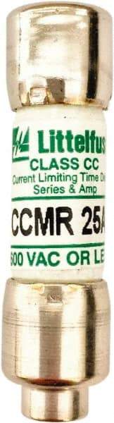 Value Collection - 500 VDC, 600 VAC, 25 Amp, Time Delay General Purpose Fuse - 300 at AC kA Rating - Eagle Tool & Supply