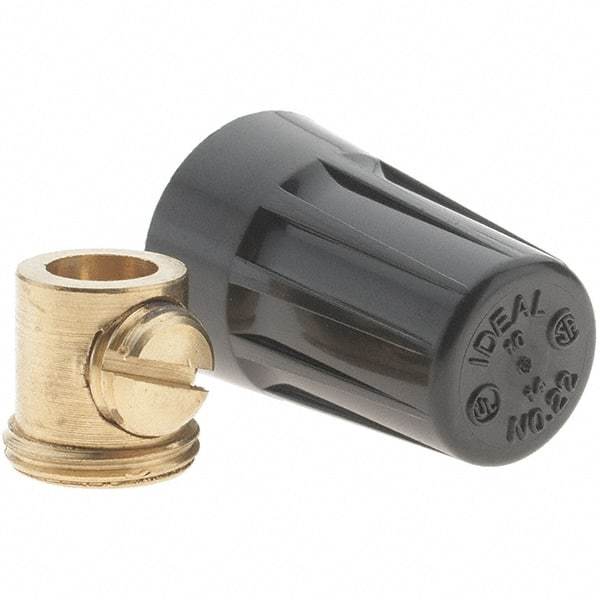 Value Collection - 20 to 10 AWG, Vibration Resistant, Standard Twist on Wire Connector - Black, 221°F - Eagle Tool & Supply