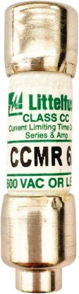 Value Collection - 250 VDC, 600 VAC, 6 Amp, Time Delay General Purpose Fuse - 300 at AC kA Rating - Eagle Tool & Supply