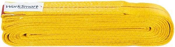 Value Collection - 16' Long x 2" Wide, 6,400 Lb Vertical Capacity, 1 Ply, Polyester Web Sling - 5,000 Lb Choker Capacity, with Endless Sling - Eagle Tool & Supply
