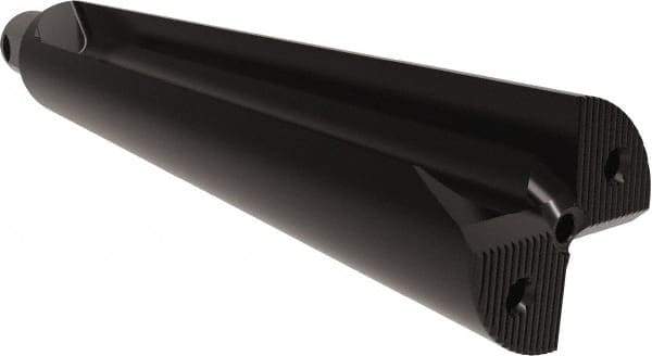 Allied Machine and Engineering - 298mm Max Drill Depth, 4.5xD, 2.4" Diam, Indexable Insert Drill - 4 Inserts, 40mm Shank Diam, Straight Shank - Eagle Tool & Supply