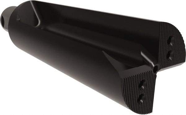 Allied Machine and Engineering - 229mm Max Drill Depth, 2.5xD, 3.4" Diam, Indexable Insert Drill - 8 Inserts, 50mm Shank Diam, Straight Shank - Eagle Tool & Supply