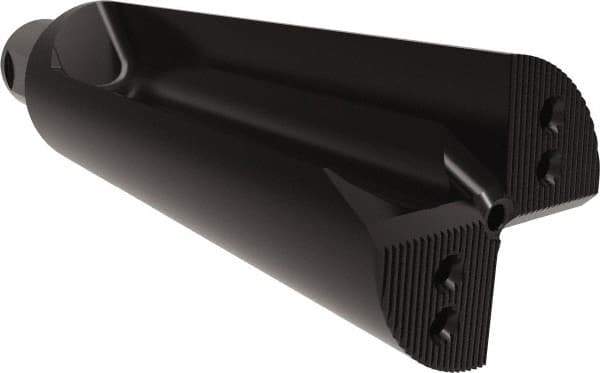 Allied Machine and Engineering - 216mm Max Drill Depth, 2.5xD, 3.2" Diam, Indexable Insert Drill - 6 Inserts, 50mm Shank Diam, Straight Shank - Eagle Tool & Supply
