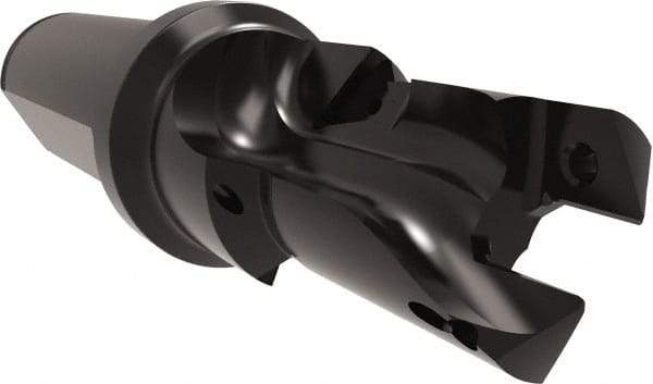 Allied Machine and Engineering - 20 to 22mm Diam, Straight Shank, 25.4mm Body Shank Diam, Combo Chamfer and Countersink Drill - TCMT 110204 Insert, 115.49mm OAL - Eagle Tool & Supply