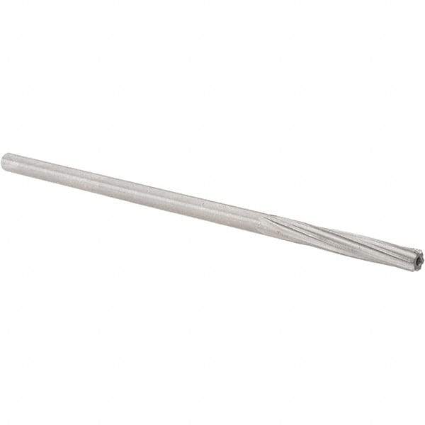 Alvord Polk - 5mm High Speed Steel 6 Flute Chucking Reamer - Spiral Flute, 0.1895" Straight Shank, 1-1/4" Flute Length, 5" OAL - Eagle Tool & Supply