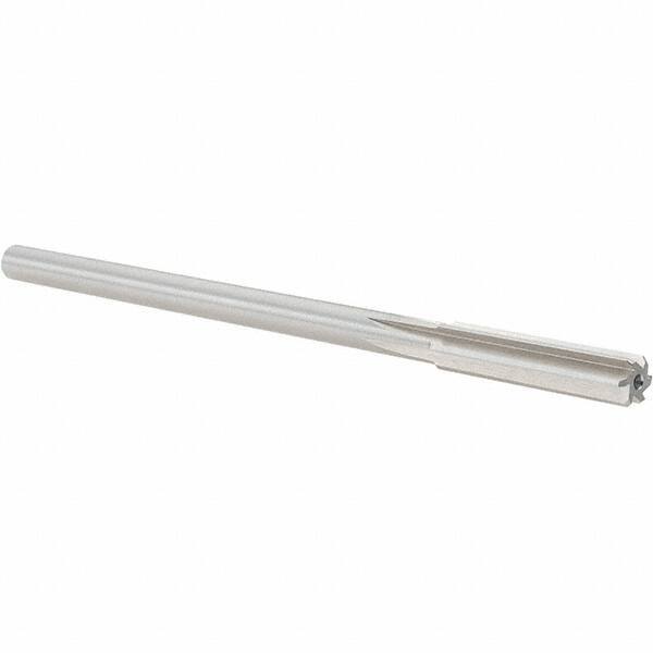 Alvord Polk - 0.33" High Speed Steel 6 Flute Chucking Reamer - Straight Flute, 0.2792" Straight Shank, 1-1/2" Flute Length, 6" OAL - Eagle Tool & Supply