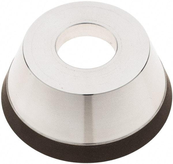 Tru-Maxx - 95mm Diam, 1-1/4" Hole Size, 1" Overall Thickness, 150 Grit, Type 11V9, Tool & Cutter Grinding Wheel - Very Fine Grade, CBN - Eagle Tool & Supply