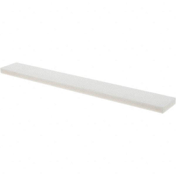 Tru-Maxx - 100 Grit Aluminum Oxide Rectangular Polishing Stone - Fine Grade, 1" Wide x 8" Long x 1/4" Thick - Eagle Tool & Supply