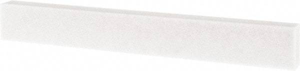 Tru-Maxx - 80 Grit Aluminum Oxide Rectangular Polishing Stone - Medium Grade, 1" Wide x 8" Long x 1/2" Thick - Eagle Tool & Supply