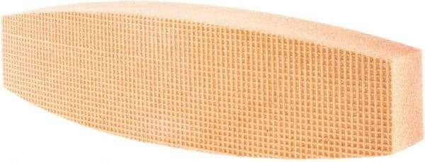 Tru-Maxx - 120 Grit Aluminum Oxide Boat (Shape) Polishing Stone - Fine Grade, 2-1/2" Wide x 9" Long x 1-1/2" Thick - Eagle Tool & Supply