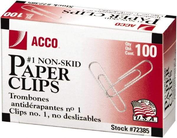 ACCO - 1-3/8" Wide Paper Fastener - Silver - Eagle Tool & Supply