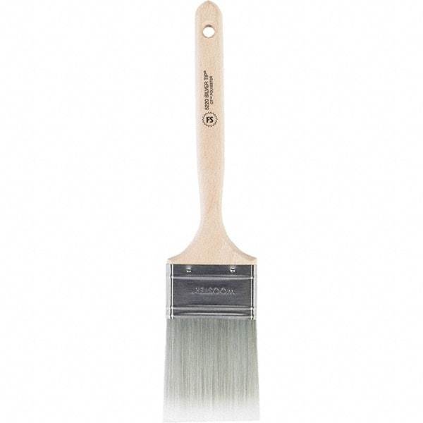 Wooster Brush - 2-1/2" Flat Polyester Sash Brush - 2-15/16" Bristle Length, 7-1/2" Wood Handle - Eagle Tool & Supply