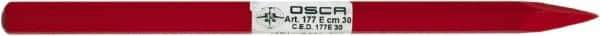 Osca - 12" OAL x 13/32" Blade Width Brick Chisel - Forged Steel Handle - Eagle Tool & Supply
