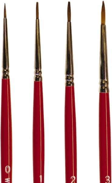Wooster Brush - #1 Sable Artist's Paint Brush - 7/16" Wide, 19/64" Bristle Length, 5-3/4" Plastic Handle - Eagle Tool & Supply