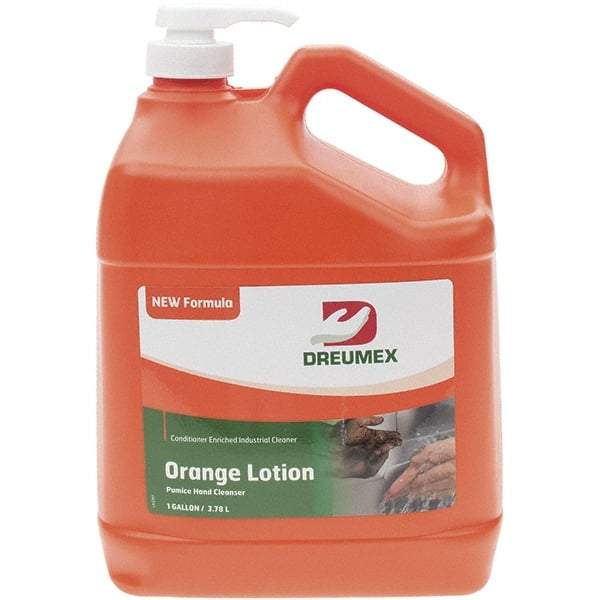 Made in USA - 1 Gal Bottle Lotion Hand Cleaner with Grit - Orange Scent - Eagle Tool & Supply
