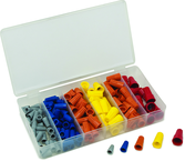 158 Pc. Wire Nut Assortment - Flame-Retardant Polypropylene Shell - Eagle Tool & Supply