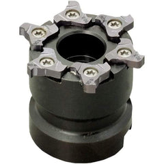 Iscar - Arbor Hole Connection, 0.157" Cutting Width, 0.189" Depth of Cut, 2-1/2" Cutter Diam, 3/4" Hole Diam, 8 Tooth Indexable Slotting Cutter - TRIB-SM Toolholder, TRI Insert, Right Hand Cutting Direction - Eagle Tool & Supply