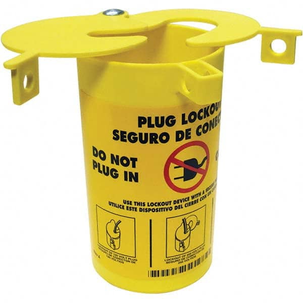 Brady - Electrical Equipment Lockouts Type: Plug Lockout Maximum Cord Diameter (Decimal Inch): 1/4 - Eagle Tool & Supply