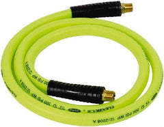 Legacy - 1/2" ID x 0.74" OD 6' Long Lead-In Whip Hose - FNPT x MNPT Swivel Ends, 300 Working psi, 140°, 3/8" Fitting, Green - Eagle Tool & Supply