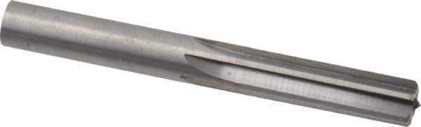 Hertel - 0.452" Solid Carbide 6 Flute Chucking Reamer - Straight Flute, 0.452" Straight Shank, 1-3/8" Flute Length, 4" OAL - Eagle Tool & Supply