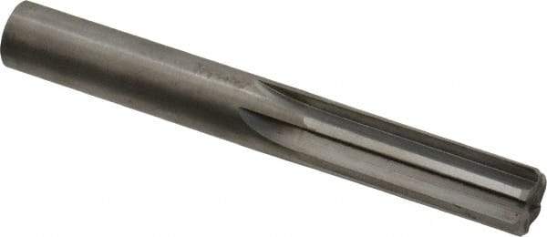 Hertel - 1/2" Solid Carbide 6 Flute Chucking Reamer - Straight Flute, 1/2" Straight Shank, 1-1/2" Flute Length, 4" OAL - Eagle Tool & Supply
