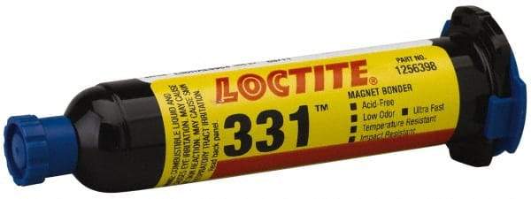 Loctite - 25 mL Cartridge Two Part Acrylic Adhesive - 0.33 min Working Time, 3,100 psi Shear Strength, Series 331 - Eagle Tool & Supply