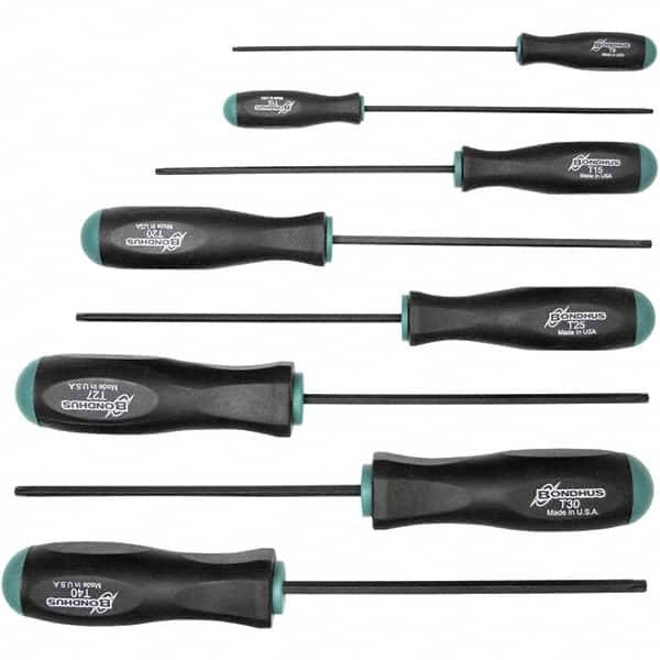 Bondhus - Screwdriver Sets Screwdriver Types Included: Torx Number of Pieces: 8 - Eagle Tool & Supply