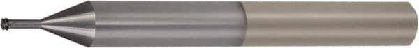 Vargus - 5/16-18 UN, 0.242" Cutting Diam, 4 Flute, Solid Carbide Helical Flute Thread Mill - Internal Thread, 0.838" LOC, 3" OAL, 1/4" Shank Diam - Eagle Tool & Supply