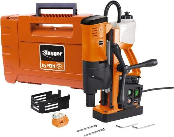 Fein - 3/4" Chuck, 10.25" Travel, Portable Magnetic Drill Press - 450 RPM, 9.17 Amps, 1100 Watts, 120 Volts, 9' Cord Length - Eagle Tool & Supply