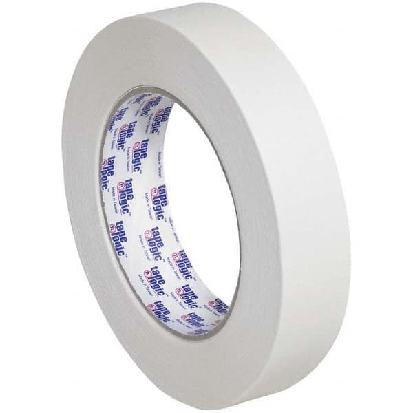 Tape Logic - Pack of (36), 1" x 60 Yd Rolls, Tan Crepe Paper Masking Tape - Eagle Tool & Supply