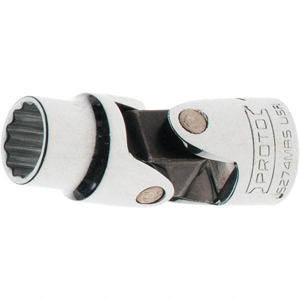 Proto - 3/8" Drive, Standard Hand Socket - 12 Points, 2" OAL, Steel, Full Polish Finish - Eagle Tool & Supply