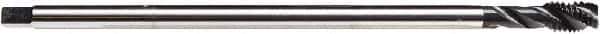 Emuge - M14x2.00 Metric, 3 Flute, NE2 Finish Cobalt, Spiral Flute, Extension Pulley Tap - Semi-Bottoming Chamfer, 8.8" OAL, 25/32" Thread Length, 6H Class of Fit - Eagle Tool & Supply