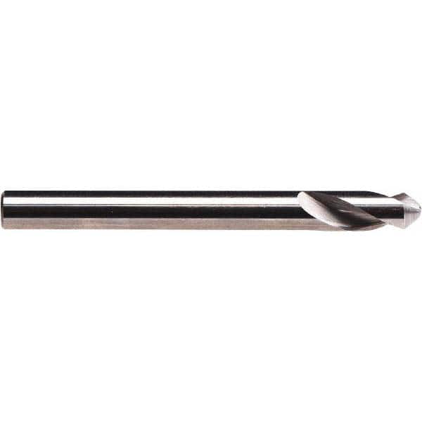 Emuge - 1/2" Body Diam, 90°, 3" OAL, Solid Carbide Spotting Drill - Eagle Tool & Supply