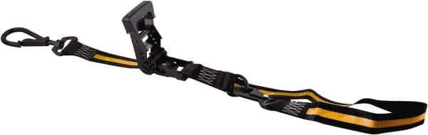 Erickson Manufacturing - 8' Long x 1-1/2" Wide, 2,000 Lb Basket Capacity, Polyester & Steel Web Sling - Eagle Tool & Supply