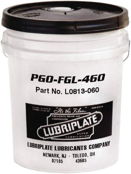 Lubriplate - 5 Gal Pail, Synthetic Gear Oil - 17°F to 443°F, 477 St Viscosity at 40°C, 83 St Viscosity at 100°C, ISO 460 - Eagle Tool & Supply
