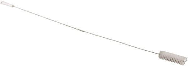 Vikan - 1" Diam Polyester Valve Brush - 60" OAL, 6" Head Length, Polypropylene & Stainless Steel Handle - Eagle Tool & Supply