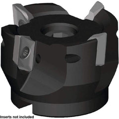 Kennametal - 3 Inserts, 2" Cut Diam, 3/4" Arbor Diam, 16mm Max Depth of Cut, Indexable Square-Shoulder Face Mill - 0° Lead Angle, 2" High, ZDET 16M5..721 Insert Compatibility, Through Coolant, Series 5720VZ16 - Eagle Tool & Supply