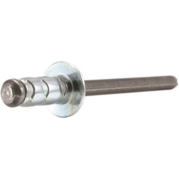 STANLEY Engineered Fastening - Size 6 Large Flange Head Aluminum Multi Grip Blind Rivet - Eagle Tool & Supply