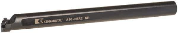 Kennametal - 1-3/8" Min Bore Diam, 12" OAL, 1" Shank Diam, A-NE Indexable Boring Bar - N. Insert, Clamp Holding Method - Eagle Tool & Supply