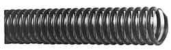 Made in USA - 2" ID, 18 Hg Vac Rating, PVC Vacuum & Duct Hose - 100' Long, Gray/Clear, 2" Bend Radius - Eagle Tool & Supply