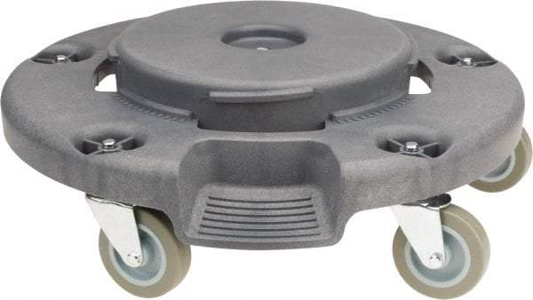 PRO-SOURCE - Round Polyethylene Twist-On Trash Can Dolly - Compatible with 20 to 55 Gal Containers, 5" High x 18" Wide, Compatible with Pro Source - Eagle Tool & Supply