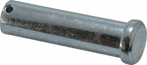 Value Collection - 3/4" Pin Diam, 2-3/4" OAL, Standard Clevis Pin - 5/32" Hole, 2-19/32" Usable Length, Zinc-Plated Steel - Eagle Tool & Supply