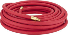 Continental ContiTech - 3/8" ID x 0.7" OD 50' Long Multipurpose Air Hose - MNPT x MNPT Ends, 250 Working psi, -40 to 190°F, 1/4" Fitting, Red - Eagle Tool & Supply