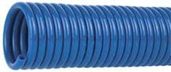 Coilhose Pneumatics - 1/8" ID, 50' Long, Blue Nylon Coiled & Self Storing Hose - 315 Max psi, No Fittings - Eagle Tool & Supply