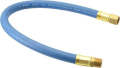 Coilhose Pneumatics - 3/8" ID 1-1/2' Long Lead-In Whip Hose - FNPT x MNPT Swivel Ends, 200 Working psi, -40 to 212°F, 3/8" Fitting, - Eagle Tool & Supply