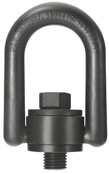 American Drill Bushing - 10,000 Lbs. Load Capacity, 5.1 Inch Wide x 7 Inch High, Heavy Duty Road Plate - 1-1/2 - 6 Thread Size, 1.4 Inch Radius, 1 Inch Bail Diameter, 2.81 Inch Flange Diameter, 2.95 Inch Max Bail Opening, 230 Ft./Lbs. Torque Load - Eagle Tool & Supply