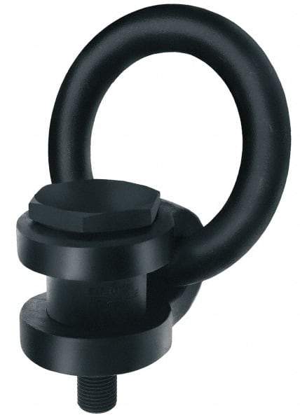 American Drill Bushing - 11,000 kg. Load Limit, Side Pull Hoist Ring - M42x4.5 Thread Size, 6 Inch Diameter Ring - Eagle Tool & Supply