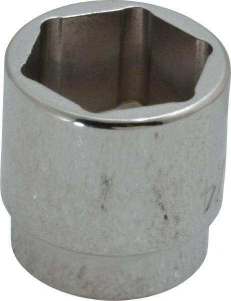 Proto - 3/4", 3/8" Drive, Standard Hand Socket - 6 Points, 15/16" OAL, Chrome Finish - Eagle Tool & Supply